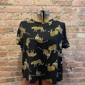 Zara Tiger Top EUC! Size L